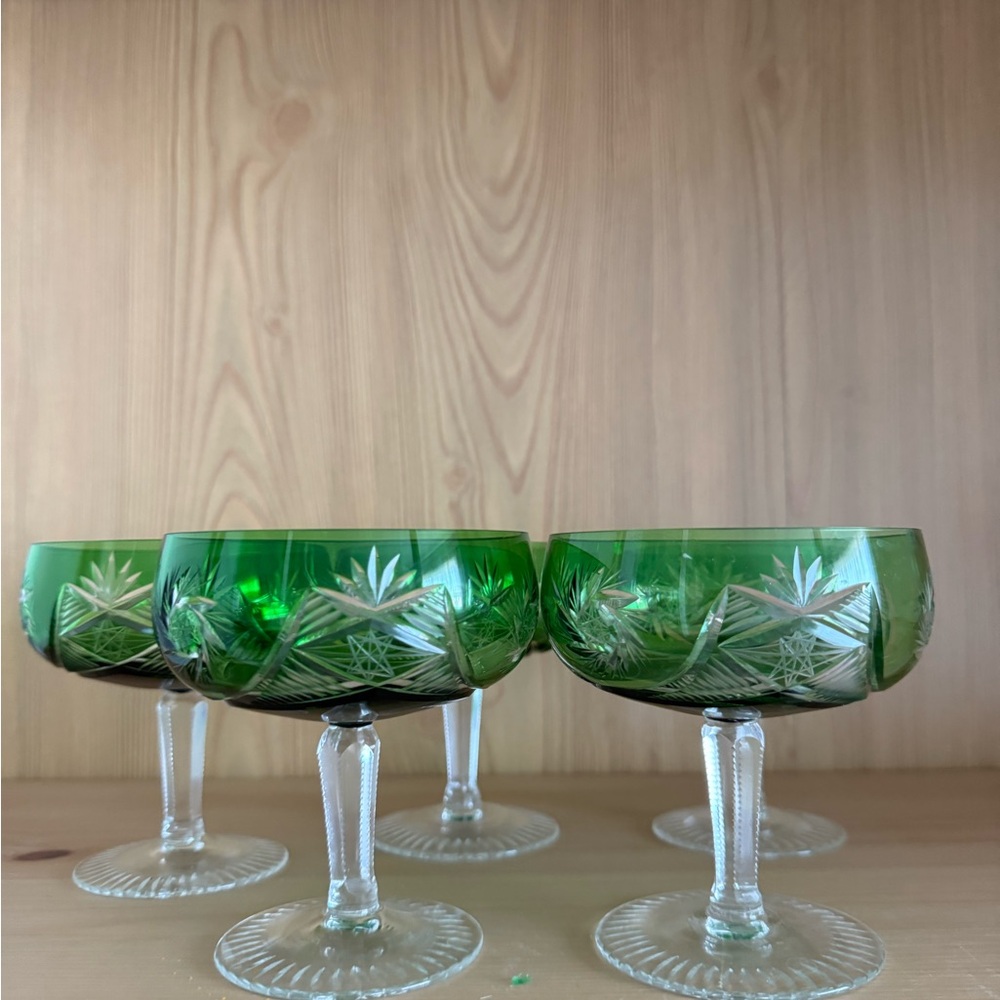 Vintage 50-60s Crystal Goblets
